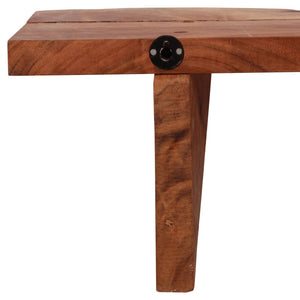 Vägghyllor 2 st 90x20x18 cm massivt akaciaträ