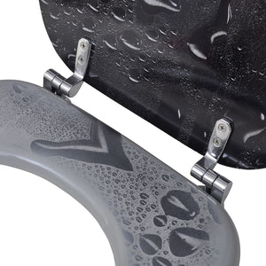 Toalettsitsar med lock 2 st MDF vatten