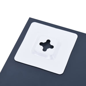 Väggspegel med hylla 50x50 cm härdat glas