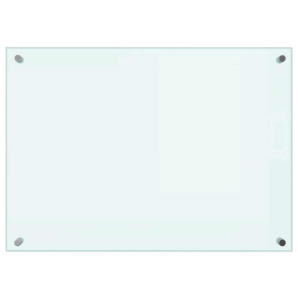 Stänkskydd mjölkfärgad 70x50 cm härdat glas