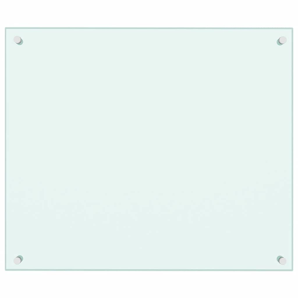Stänkskydd mjölkfärgad 70x60 cm härdat glas