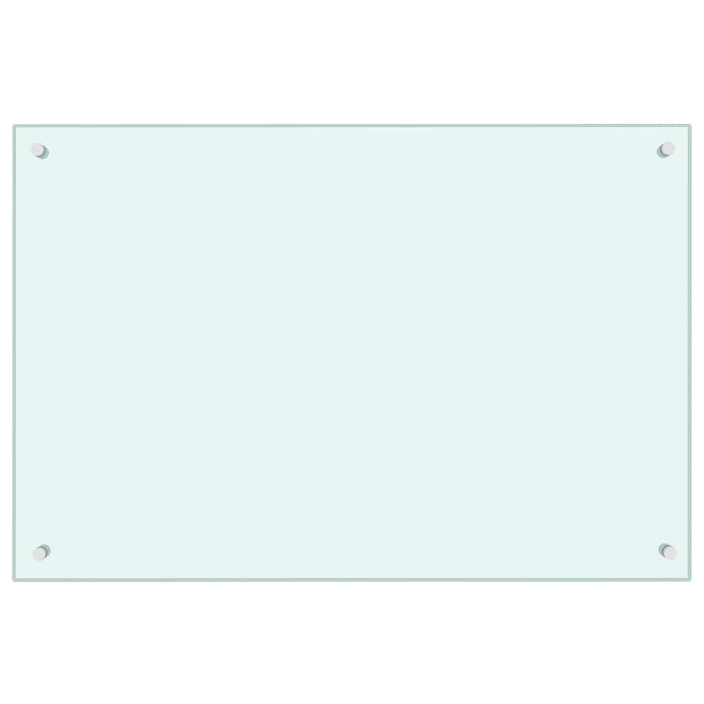 Stänkskydd mjölkfärgad 90x60 cm härdat glas