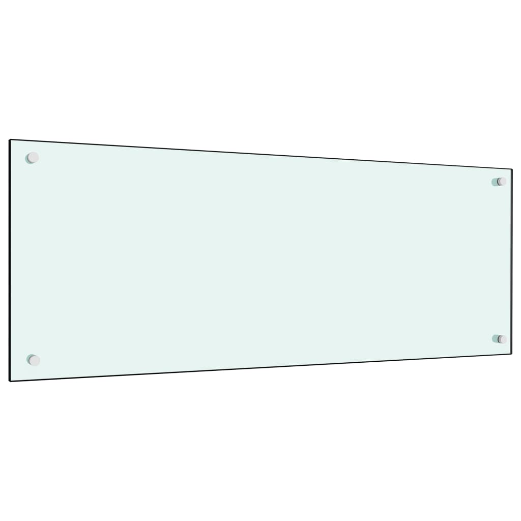 Stänkskydd mjölkfärgad 100x40 cm härdat glas