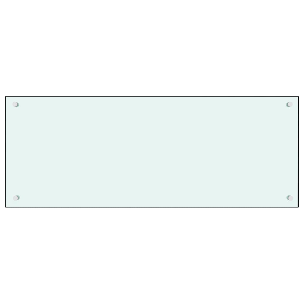 Stänkskydd mjölkfärgad 100x40 cm härdat glas