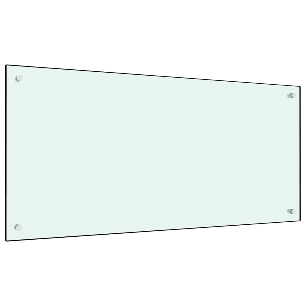 Stänkskydd mjölkfärgad 100x50 cm härdat glas