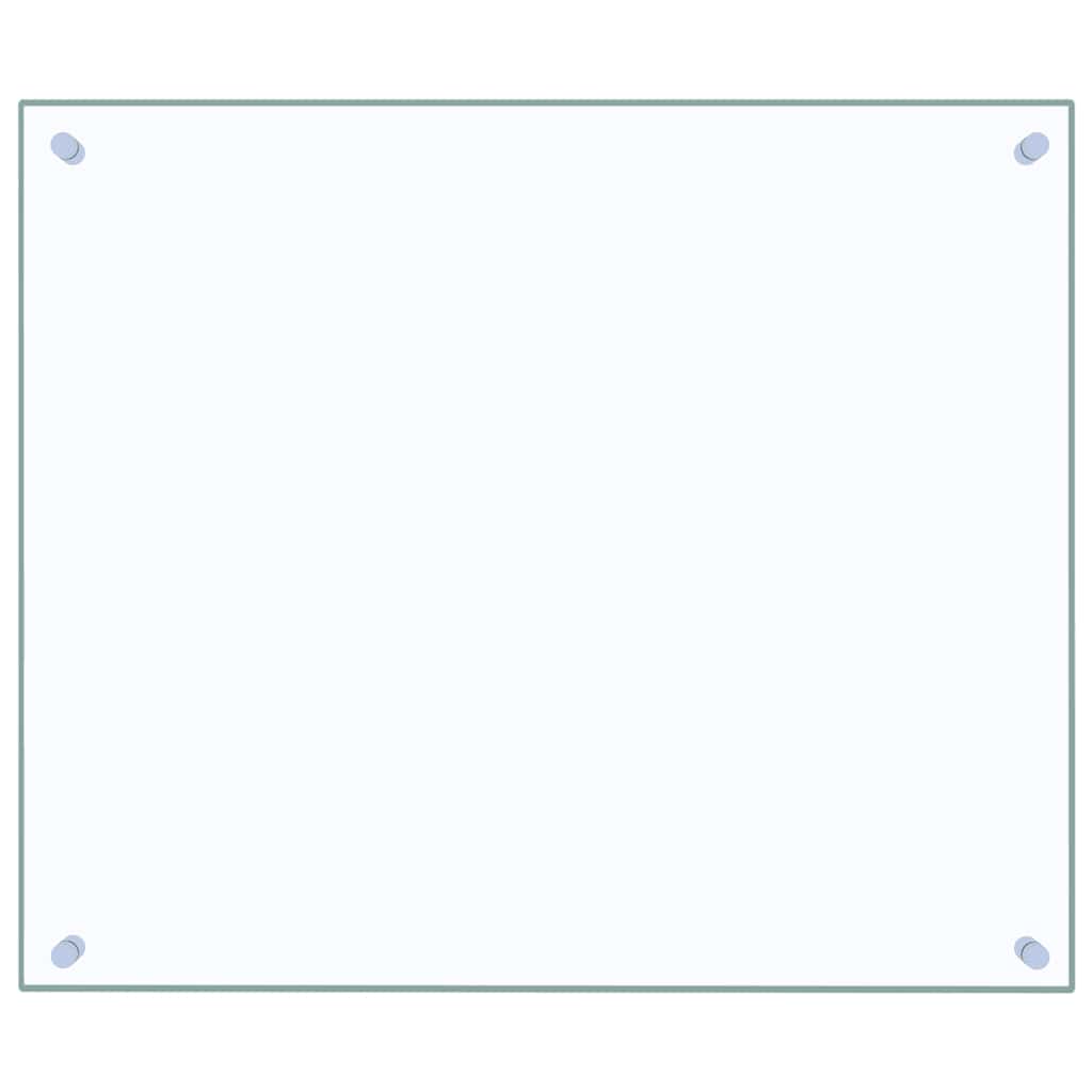 Stänkskydd transparent 70x60 cm härdat glas