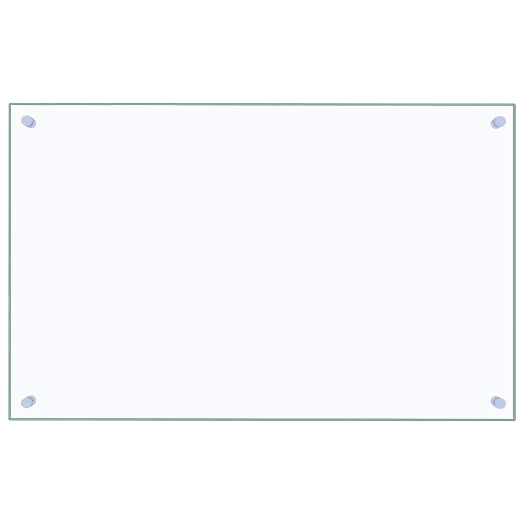 Stänkskydd transparent 80x50 cm härdat glas