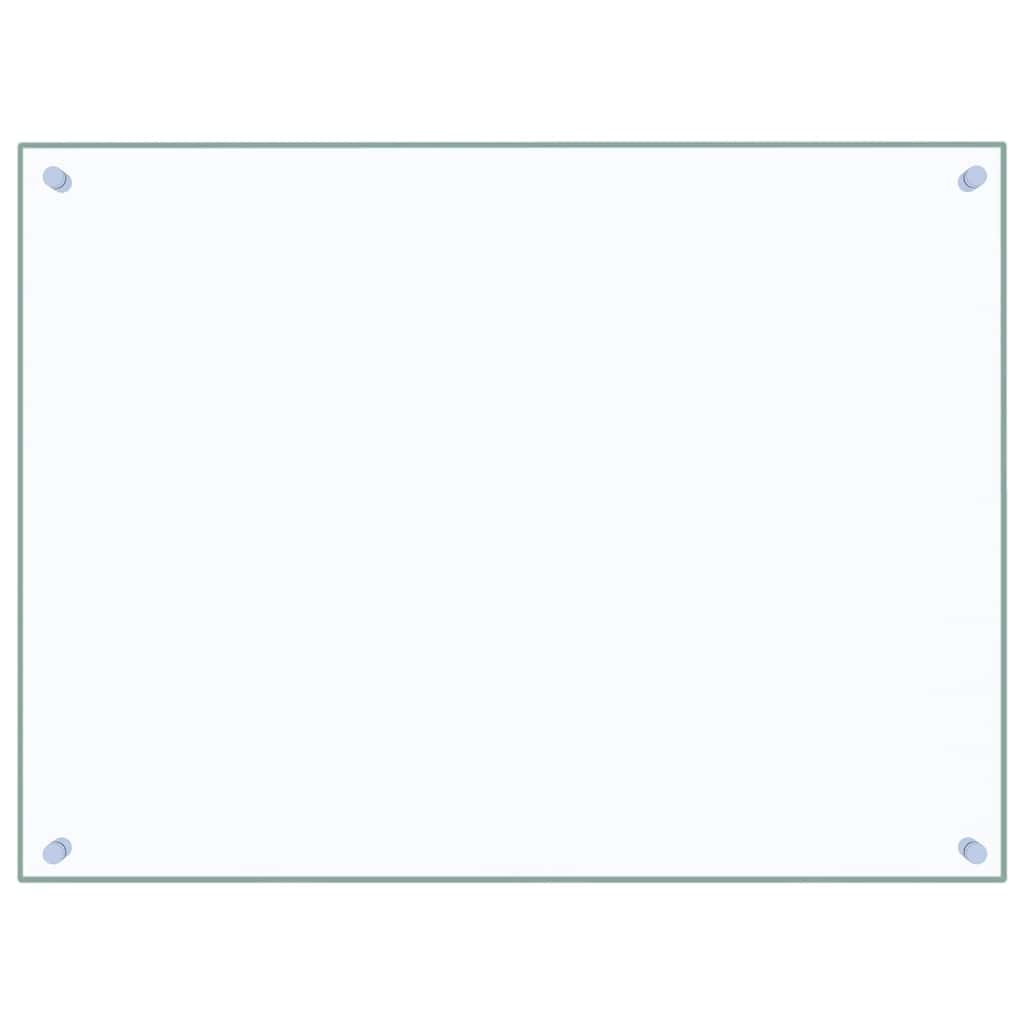 Stänkskydd transparent 80x60 cm härdat glas