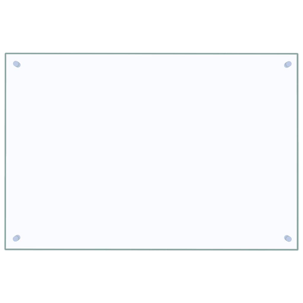 Stänkskydd transparent 90x60 cm härdat glas