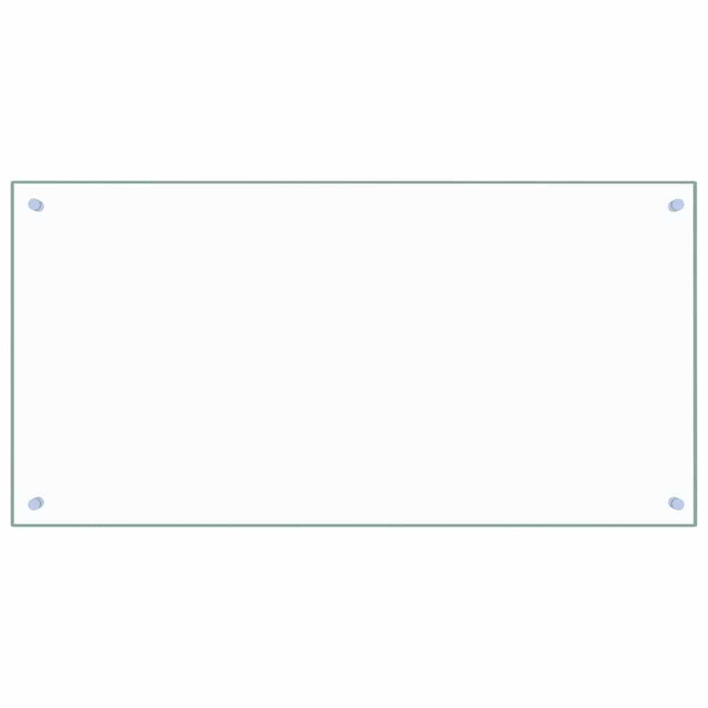 Stänkskydd transparent 100x50 cm härdat glas