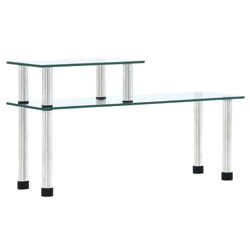 Kökshylla transparent 45x16x26 cm härdat glas