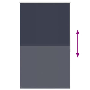 Rullgardin marinblå 80 x 175 cm mörkläggande