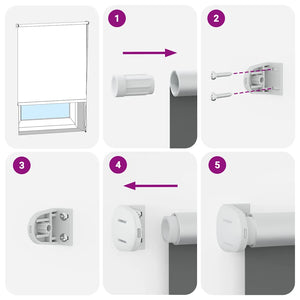 Rullgardin brun 120 x 175 cm mörkläggande