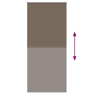 Rullgardin brun 100 x 230 cm mörkläggande