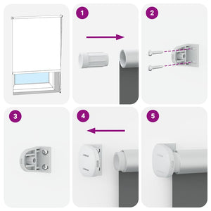 Rullgardin för mörkläggning 140 x 230 cm marinblå