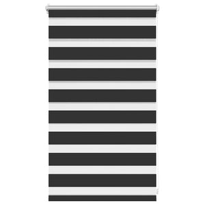 Rullgardin randig svart 50 x 100 cm transparent