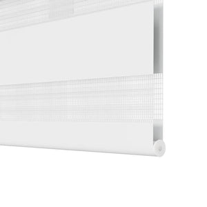 Rullgardin randig vit 60 x 100 cm transparent