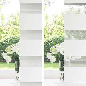 Rullgardin randig grå 60 x 100 cm transparent