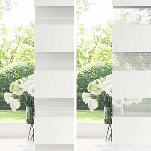 Rullgardin randig svart 70 x 120 cm transparent