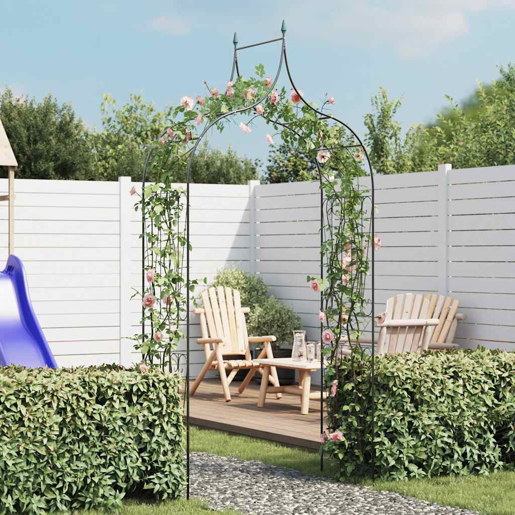 Pergola för klätterväxter mörkgrön