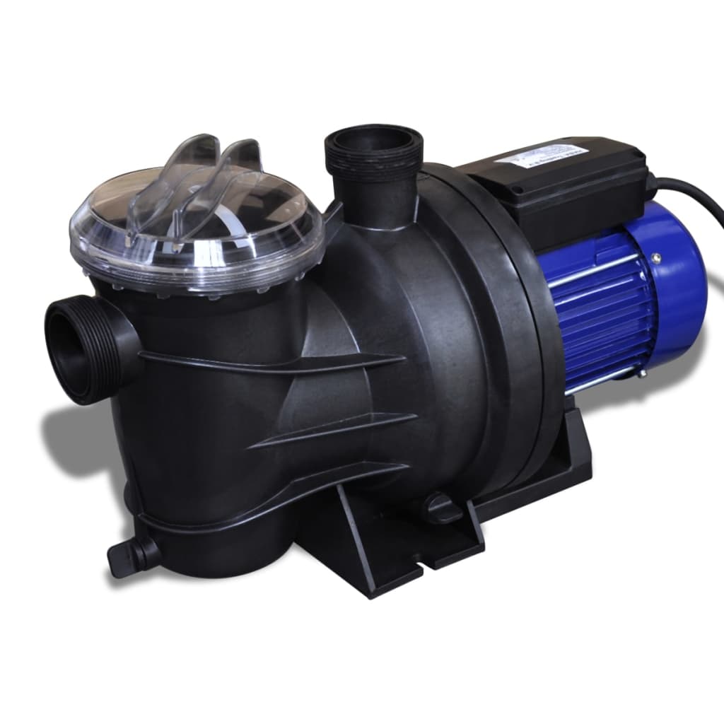 Poolpump elektrisk 1200 W blå