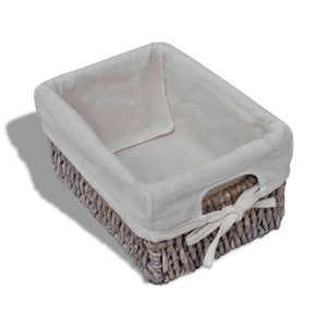 Förvaringshylla med 4 korgar trä brun