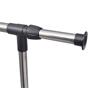 Justerbara klädställningar 2 st med 1 klädstång