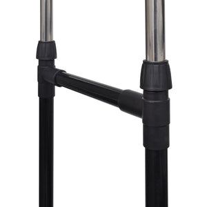 Justerbara klädställningar 2 st med 2 klädstänger