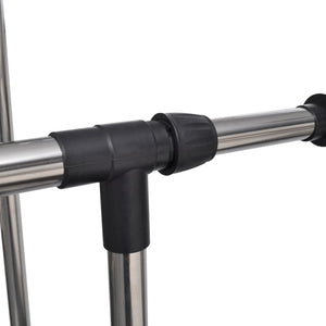 Justerbara klädställningar 2 st med 2 klädstänger