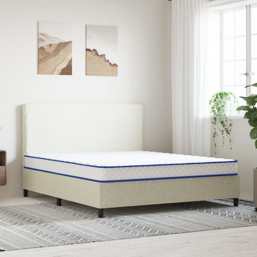 Madrass med memoryskum 200 x 160 x 17 cm mjuk