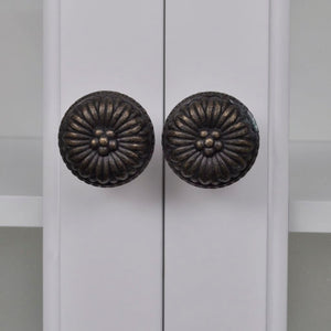 Köksskåp med glaslucka vit