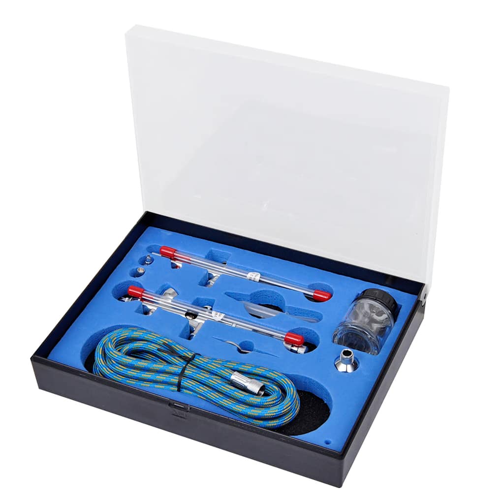 Airbrush Set med 2 sprutpistoler