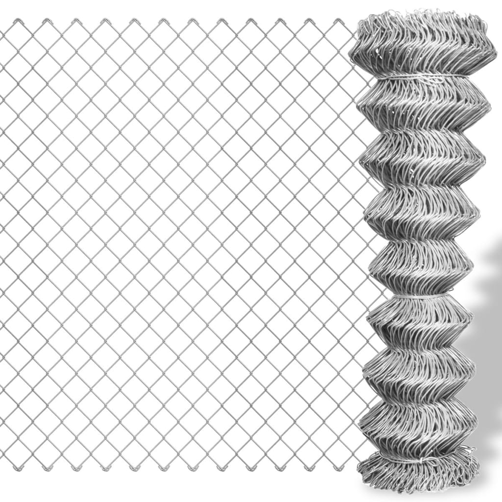 Gunnebostängsel galvaniserat stål 25x0,8 m silver