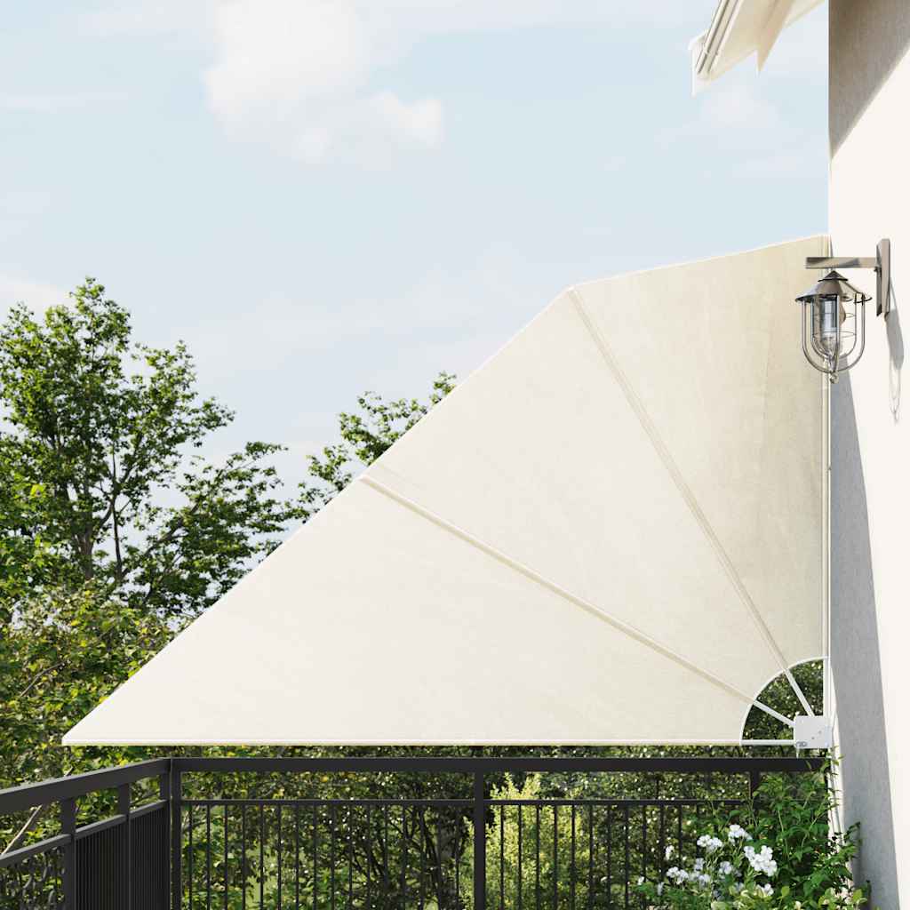 Sidomarkis för balkong gräddvit 160x240 cm