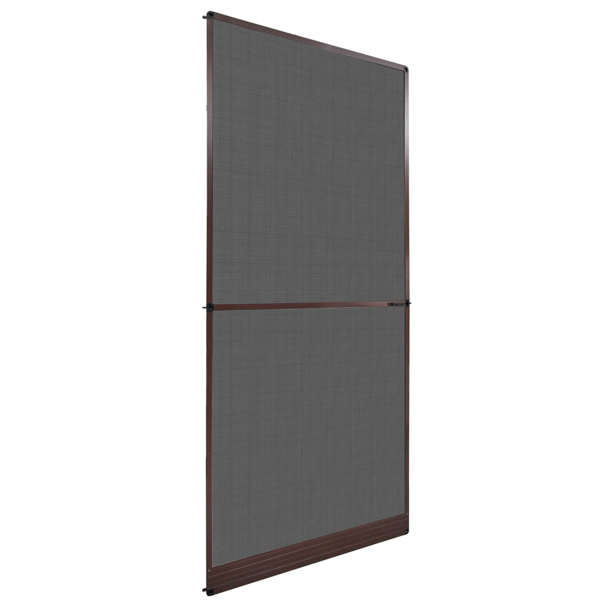 Fällbart insektsfilter Brun och svart 100 x 215 cm