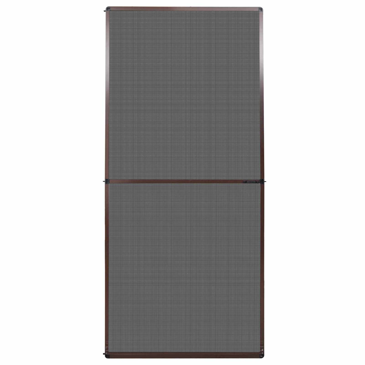 Fällbart insektsfilter Brun och svart 100 x 215 cm