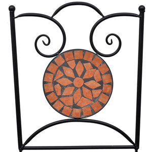 Caféset 3 delar keramik terrakotta