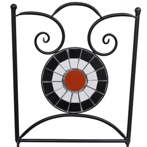 Caféset 3 delar keramik terrakotta och vit