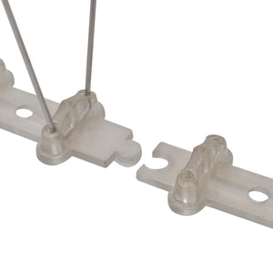 2-raders Fågelpiggar plast 6 st 3 m