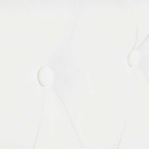 Chesterfield 3-sits konstläder vit