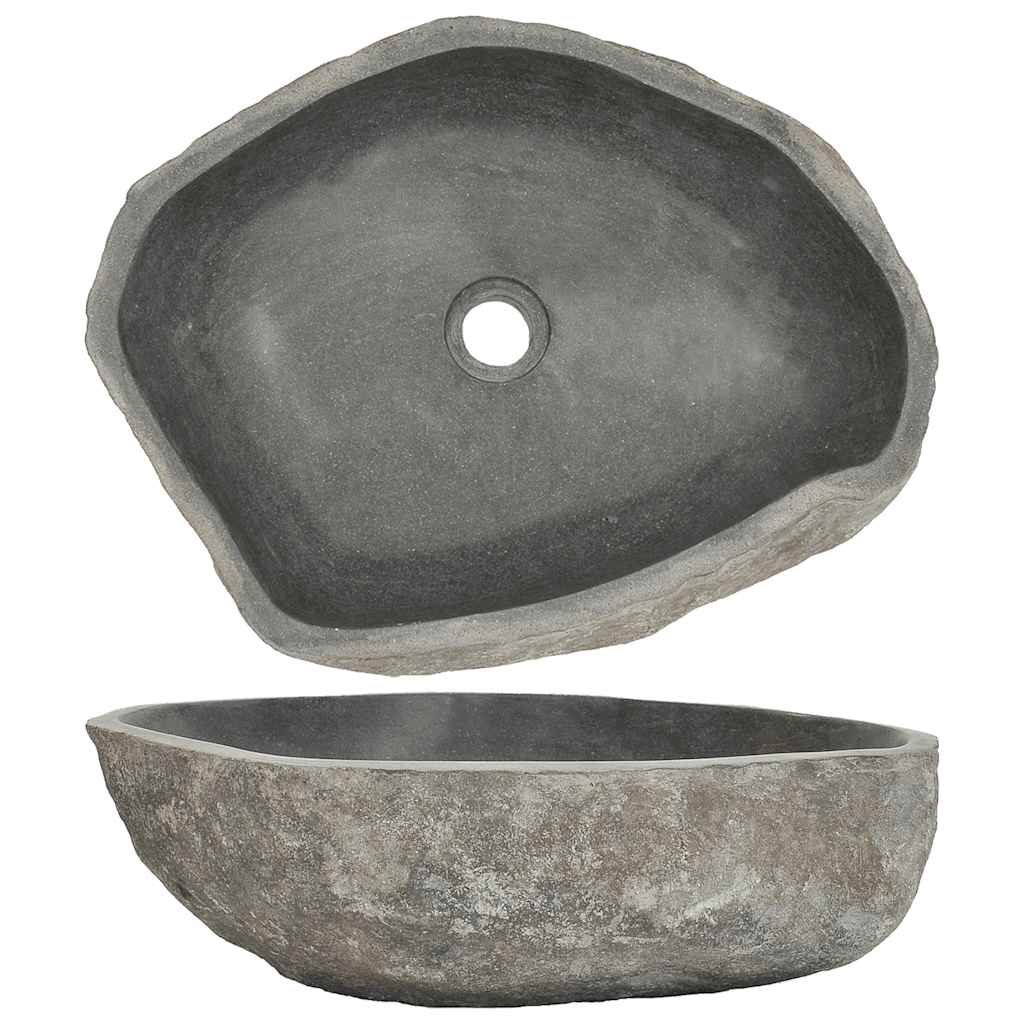 Handfat flodsten oval (45-53)x(34-41) cm