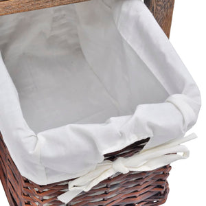 Nattduksbord 2 st trä brun