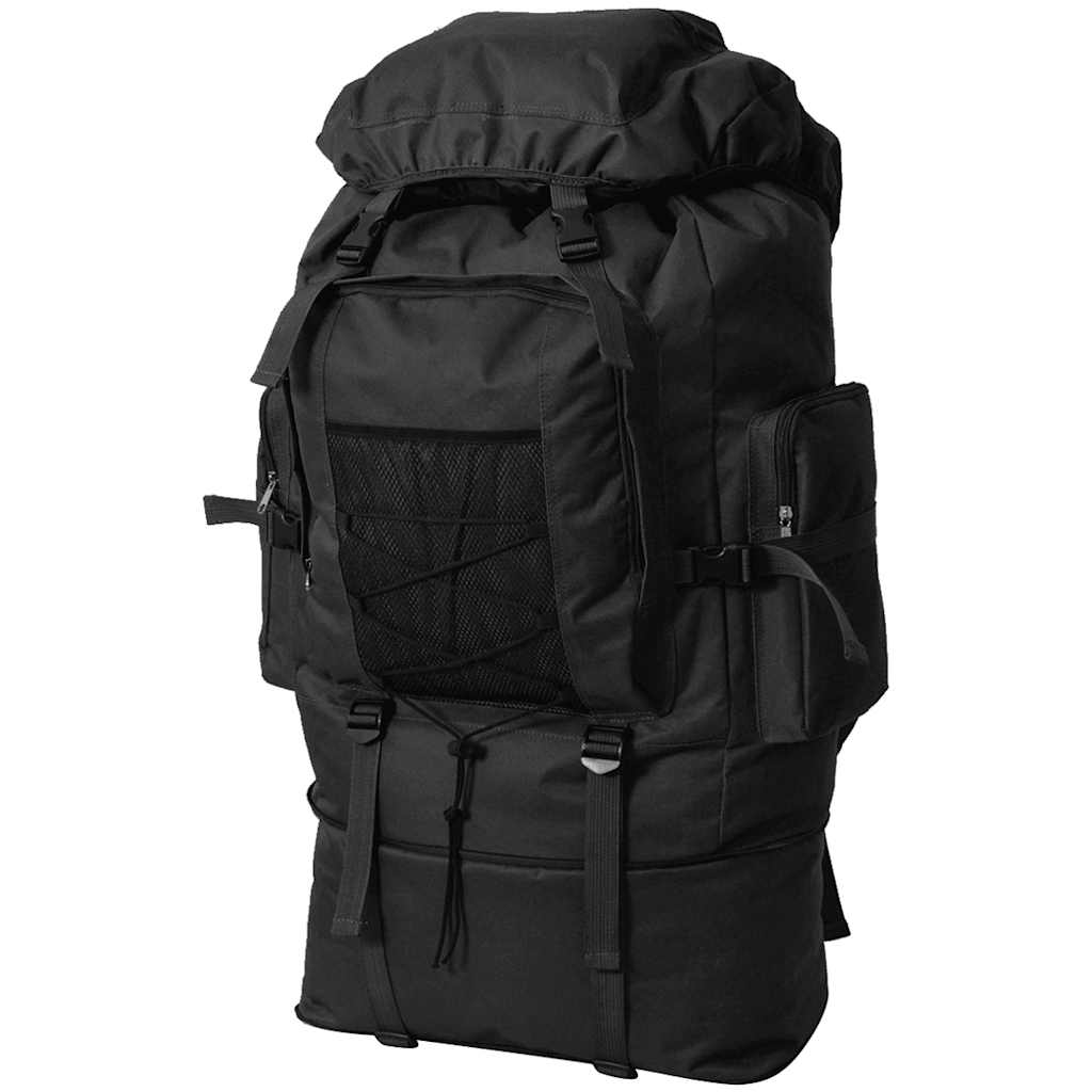 Arméryggsäck XXL 100 L svart