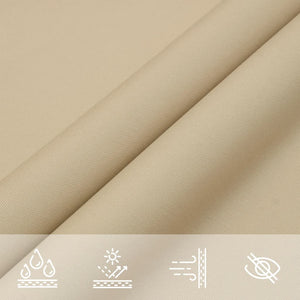 Solsegel Oxfordtyg trekantigt 3,6x3,6x3,6 m beige