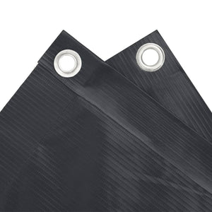 Balkongskärm oxfordtyg 90x600 cm antracit