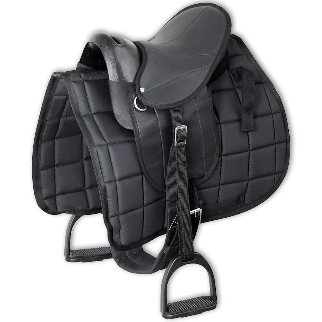 Sadelset ponny 10'' svart