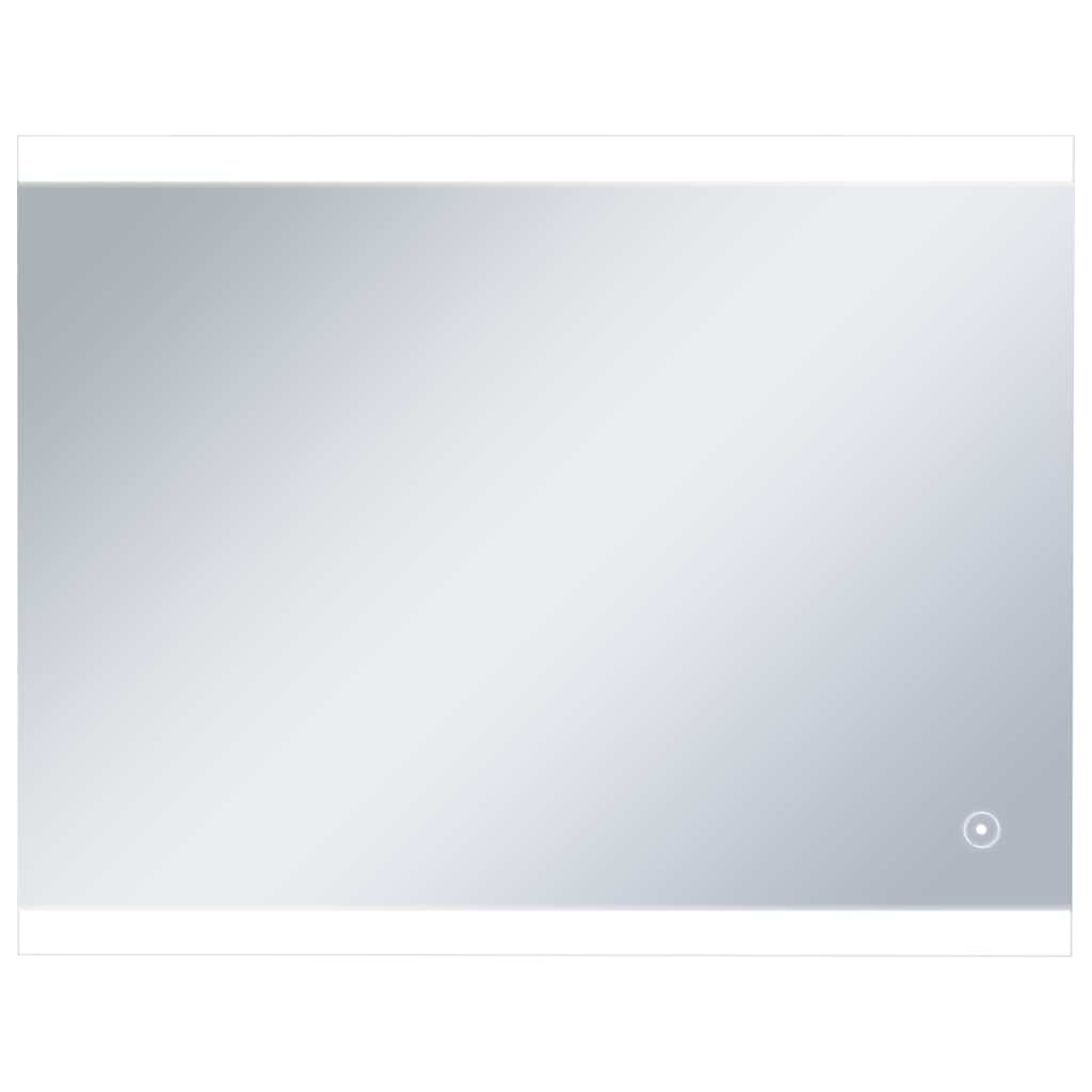 Badrumsspegel LED med touch-sensor 80x60 cm
