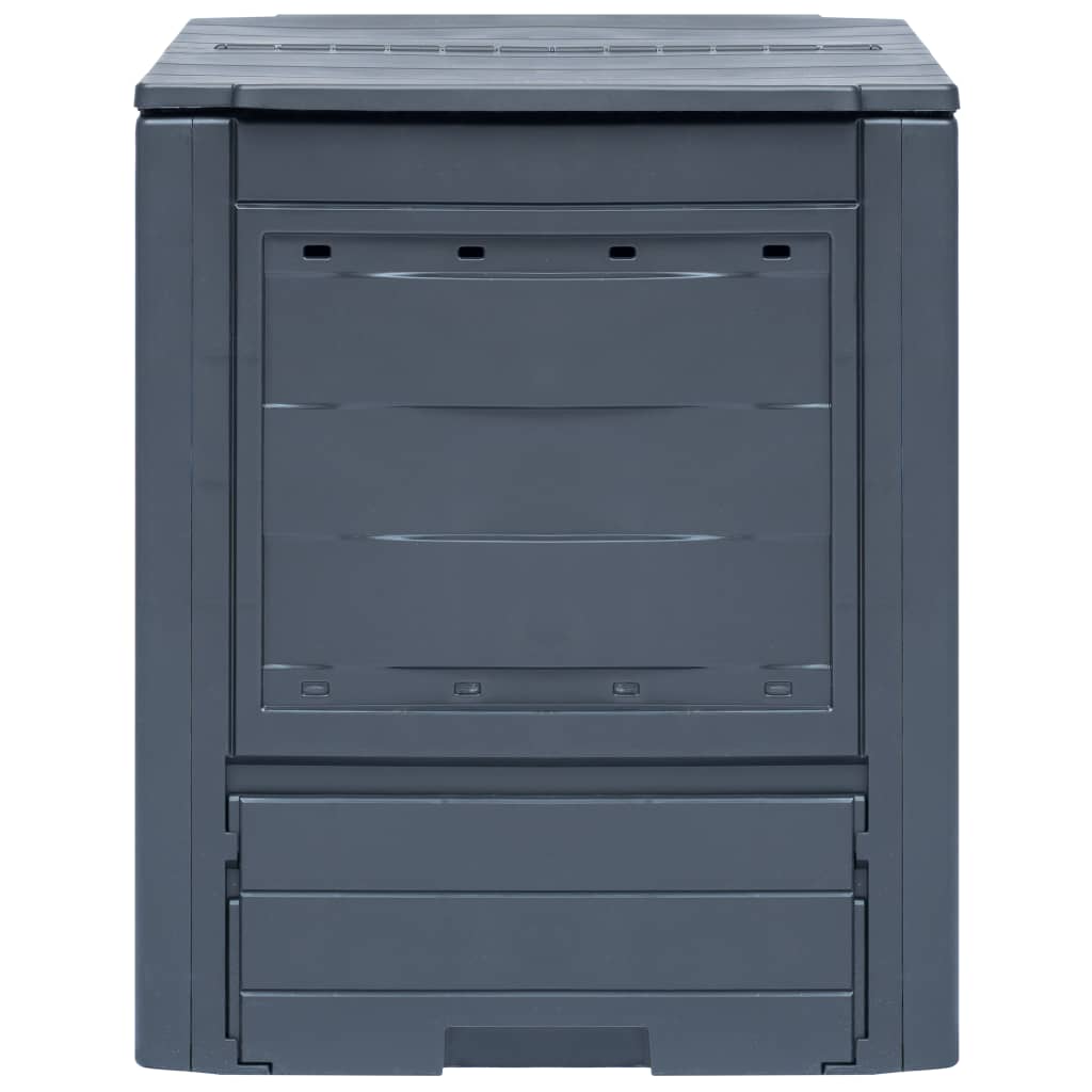 Trädgårdskompost grå 60x60x73 cm 260 L