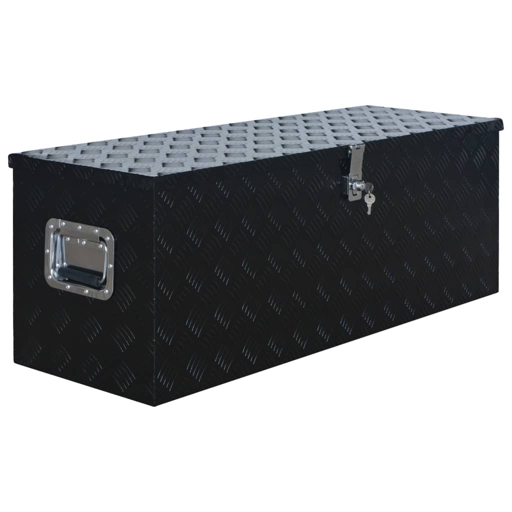 Aluminiumlåda 1085x370x400 mm svart
