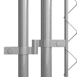 Hundgård för utomhusbruk 7,6x3,8x1,9 m